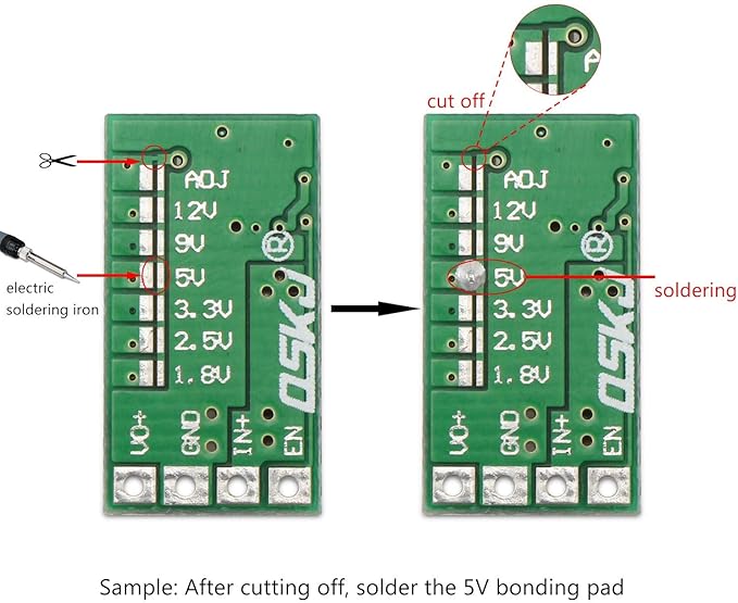DROK Buck Converter 12V to 5V 10pcs, Mini DC Adjustable Voltage Regulator 4.5-24V to 5V, Step Down Converter 3A