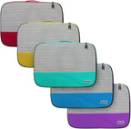 Medium Packing Cubes for Travel - 5pc Packing Cubes for Suitcases - Lightweight Luggage Organizer Bags (Non-Compression)