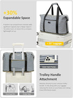 Expandable Travel Duffle Bags Weekender Overnight Bags for Women Men Hospital Bag for Women Labor Delivery with Toiletry Bag Waterproof
