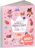 World of Princesses 500+ Sticker Book for Girls by Cupkin Toddler Airplane Activity Coloring + Sticker Book, Road Trip Essentials, 12 Coloring Pages + Scenes for Ages 2–8 Years