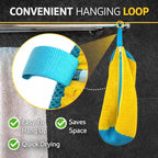 Shoe Washing Machine Bag for Sneakers, 360° Deep Clean Chenille Microfiber Laundry Bag with Hidden Zipper, Reusable Shoe Wash Protector for Running & Tennis Shoes (Yellow)
