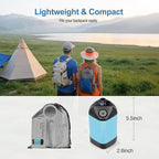 Portable Shower for Camping with 7800mAh Battery, Rechargeable Camping Shower with Intelligent LED Display, 3 Spray Modes, IPX8 Waterproof Outdoor Camp Pump for Hiking, Travel, Car, Pet