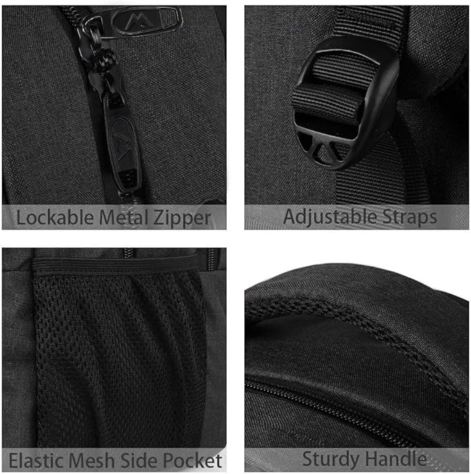 MATEIN Extra Large Backpack, 17 Inch Travel Laptop Backpack, Anti Theft TSA Friendly Business Work College Computer Backpack for Men Women, Black