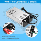 IMAYCC AC to DC Converter Universal 110V/120V to 12V Converter 12V DC Power Supply (12V-50A-600W)