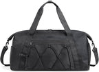 BAGSMART Small Gym Bag With Shoe Compartment & Wet Pocket, Lightweight Sports Travel Duffel, Carry On Weekender Overnight, Water Resistant Sports Gym Tote for Swimming Yoga, Black