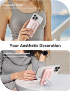 Magnetic Portable Charger for iPhone and Apple Watch, 10000mAh Wireless Power Bank PD 20W USB-C Fast Charging Battery Pack with Stand for iPhone Air/ 17/16/15/14/13/12 Pro Max、iWatch 11-1/SE/Ultra 3-1