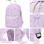 LOIDOU Backpack for Girls School Backpacks Bookbags for Elementary Middle School Women Laptop Backpacks (purple-1, L-17)