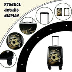 Kid’s Luggage Set 5 Piece Suitcase Set 16’’ Hardside Football Luggage with Spinner Wheels Boys Carry on Toddler Travel Rolling Suitcase Carry on Luggage Airline Approved