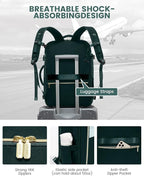 LOVEVOOK 40L Travel Backpack for Women, Carry On Flight Approved, Large Personal Item Bag, Fits 17 Inch Laptop, TSA Approved Luggage with 3 Packing Cubes, Waterproof Weekender Gym Backpack