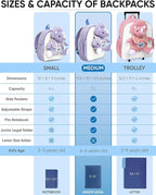 Naturally KIDS Purple Dinosaur Backpack for Girls 4-5, Triceratops Backpack, Dinosaur Gifts for 4-5 Year Old Girls