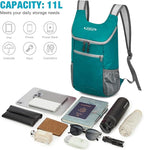G4Free Lightweight Packable Hiking Backpack for Men Women Small Hiking Daypacks Foldable Shoulder Pack Casual Outdoor Bag 11L