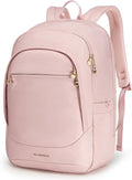 LIGHT FLIGHT Travel Laptop Backpacks for Women, 17.3 inches Laptop Backpack with USB Charging Hole, Water Resistant College Bookbag, Large Capacity Computer Backpacks for Work, Pink