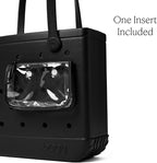 BOGG BAG Medium Tote – 15” x 12.5” x 5” – Durable, Washable, Tip-proof – Beach, Pool, Boat, Work, Sports (Lbd Black)