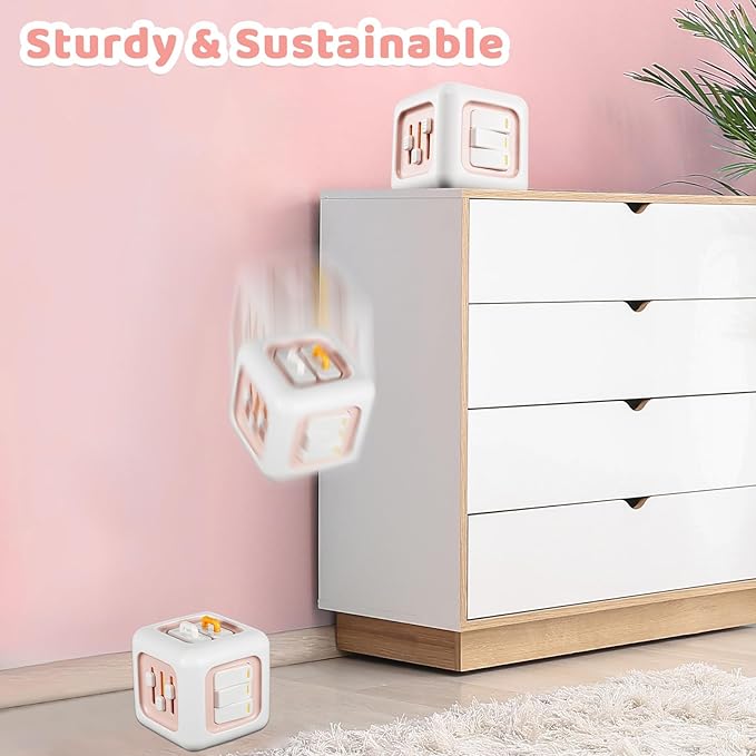 SOCBTNSO Busy Cube, Toys for 1 Year Old Girl Gifts, Montessori for Baby Girl, Travel Sensory Toys for Toddlers 1-3, Learning Fine Motor Skills| 1st Birthday Girl Gifts 6 9 12 Months