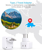 HANYCONY Brazil Power Adapter, Type N Plug Adapter with 2 Outlets 3 USB Ports (2 USB C), Travel Adapter for US to Brazil Brazilian Brasil