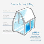 Packit, Lunch Bag Freezable Aqua Tie Dye