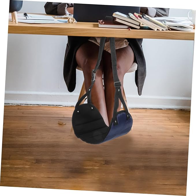 Portable Airplane Foot Hammock Comfort Footrest for Travel Office and Home Use Lightweight Hanging Foot Cushion