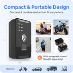 Hidden GPS Tracker for Vehicles - $9/mo with 5 sec Updates - Real Time Car Tracker with Trip History, Driving Alerts, GeoFence for Fleets & Family, Rechargeable Battery (Tracker Only)