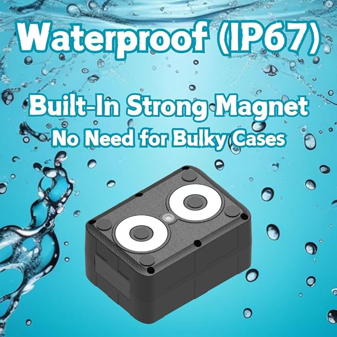 PlanetGPS (Jupiter) - Magnetic Waterproof GPS Tracker for Vehicles GPS Tracker for Cars Trucks with Worldwide Coverage (2 to 6 Months Battery) - Subscription Required (Starting $5.00 / Month)
