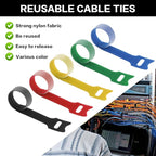 50 Pcs Reusable Cable Ties for Cords, 6 Inches Hook and Loop Adjustable Cord Straps, Reusable Zip Ties, Wire Organizers for Cords Electrical Cord Management Office Home Computer PC Cable Management