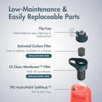 Katadyn BeFree 1.0L Ultralight Collapsible Water Filter Bottle for Hiking, Camping, Backpacking
