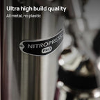 NitroPress Pro Electric Nitro Cold Brew Coffee & Cocktail Maker Machine, Air-Powered Nitro Coffee Maker & Nitrogen Infuser, Coffee Matcha Cocktails & Drinks Stainless Steel Home Bar Beverage System