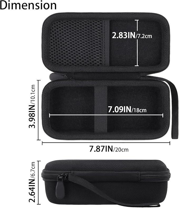 co2CREA for Anker Prime 26,250mAh Power Bank, Hard Travel Case Compatible with Anker A110A 300W Portable Charger, Case Only (Black Case)