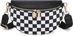 Eslcorri Small Crossbody Sling Bag for Women Trendy - Fanny Packs Leather Chest Belt Bum Bag Anti Theft Purse for Travel