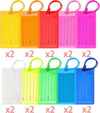20 Pack Luggage Tags for Suitcases, Airplane Travel Essentials for Flying, International Travel Must Haves, and Luggage Accessories by Sodsay