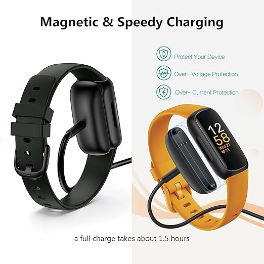 Fast Wall Charger for Fitbit Inspire 3 Replacement USB Charging Cable Cord for Fitbit Inspire 3 Smartwatch Charger Dock USB Cable Cord