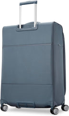 Samsonite UpLIFT Lightweight Medium Checked Softside Luggage with Spinner Wheels - Expandable - Airline-Approved, Polyester Soft Suitcase for Ultra Light Travel - Elemental Blue