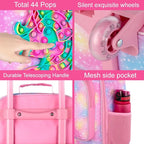 WZLVO Kids Luggage for Boys and Girls, Cute Dinosaur Unicorn Rolling Wheels Suitcase for Toddler Children