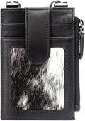 RFID Blocking Boot Wallet with Security Chain & Zipper Lock – Genuine Leather Wallets for Men, Travel Wallets Women, Minimalist Leather Card Holder