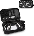 Cats Print Electronic Organizer Travel Case Waterproof Travel Cord Organizer Pouch, All-in-One Storage Bag for Accessories, Charger, Cable
