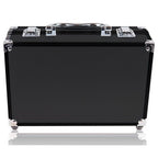 SHANY Carry All Make up Train Case with Pro Makeup Set, Beauty Brushes, Lipsticks, Eye Shadows, Blushes, Powders, and more - Reusable Cosmetics Storage Organizer - Premium Gift Packaging - Black
