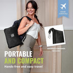 BOACAY Soft & Warm Travel Blanket for Airplane & Car - Long Flight Essential for Women, Men, Kids - Compact Pillow with Luggage Sleeve & Backpack Clip