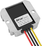 DROK Boost Buck Converter 9V-36V to 12V 5A 60W Aluminium Shell Waterproof Auto Step Up Down Voltage Regulator 12V Volt Transformer for Car Audio Solar Power System LCD Television LED Display Screen