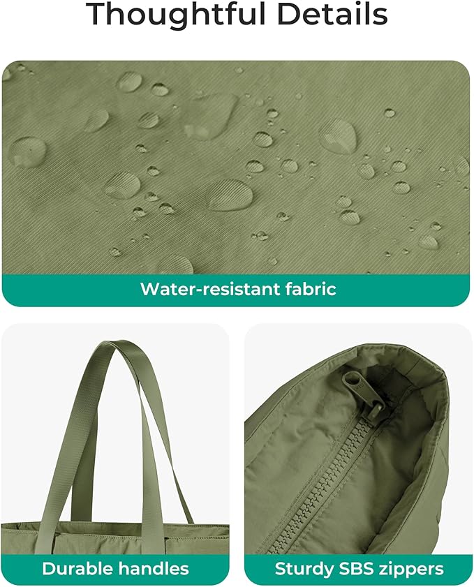 BAGSMART Tote Bag for Women, Tote Bag with Zipper Work Tote with Compartments Nurse Shoulder Hanbag for Travel, Gym