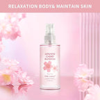 Bath and Body Travel Gift Set, 3pcs Travel Size Shower Gel Body Lotion Fragrance Mist Christmas Birthday Gift TSA-Friendly for On-the-Go Self-Care (3PCS, Japanese Cherry Blossom)