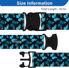 2 Pack Luggage Straps for Suitcases, Adjustable Travel Belt with Double Lock and Quick Release Buckle, Heavy Duty Nylon Bag Packing Strap, Unique Identifiers Travel Accessories-Blue Butterfly