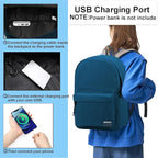 SUPACOOL Casual Laptop Backpack for Men and Women, Backpack for College, USB Charging Port, Lightweight Back Pack