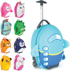 boppi - Children's Suitcase - Tiny Trekker Children's Trolley Suitcase - Boys & Girls Suitcase - Suitable as Cabin Luggage - 17 L