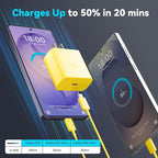 45W Super Fast Charger USB C Android Phone Type C Charger Fast Charging Block with 6.6FT Cord for Samsung Galaxy S26/S26 Ultra/S26+/S25 Ultra/S25/S24 Ultra/S24/S23 Ultra/S22/S21/S20/Note 10, Yellow
