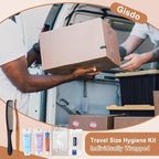 100 Sets Toiletry Kits Homeless Personal Hygiene Kit Bulk Homeless Care Package Supplies Travel Toiletry Kit Homeless Hygiene Kit Bulk for Men Women Charity Disposable Toiletry Kit(10-IN-1)