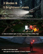LED Camping Lights,Rechargeable Camping Lantern, 3-in-1 LED Lantern with 1000 Lumens, Led Lantern,Waterproof & Portable, SOS & 3 Light Modes for Emergency, Outdoor, Hiking, Power Outages,Night Walking