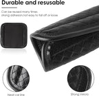 Luggage Handle Wraps -Suitcase Handle Wraps Travel Bag Handle Covers Suitcase Identifier Luggage Makers Covers(3Pcs-Black)