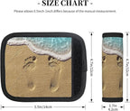 2 Pack Beach Feet Luggage Handle Wraps Suitcase Tags Identifiers for Travel Accessories