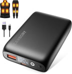 7.4v 16000mah Heated Vest Battery Pack for Wide Range of Heated Clothing, 7.4V/5V Rechargeable Power Bank USB/Type-C/DC Output for Heated Vest Jacket with LED Display