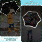 ALAZA Kids Umbrella Stick Umbrellas Cute Umbrella for Boys Girls Toddler UV/Sun Rain Windproof