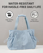 Gym Tote Bag for Women, Lightweight Yoga Mat Bag with Wet Dry Storage Pocket & Multi Pockets